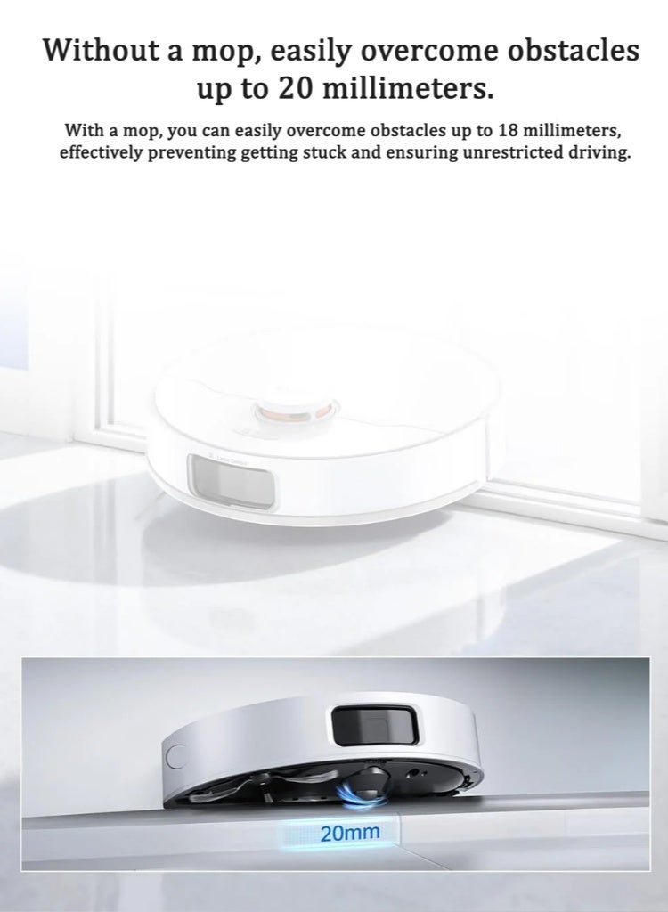 JONR T5 Pro Gen2 Robot Vacuum & Mop for Pet Hair, Ultra-Powerful 15,000Pa Suction, Self-Emptying Cleaning Station, Smart Navigation, for Hard Floors & Carpets - Image 2